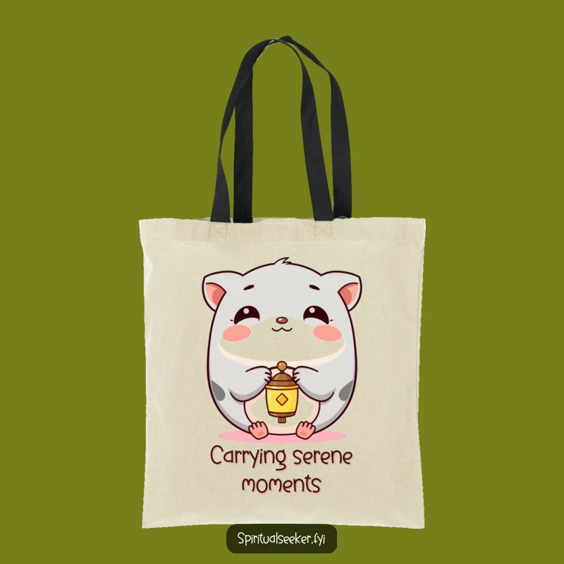 Funny Kawaii Animal Tote Bag: Serene Chime Carrier, Practical Funny Gift