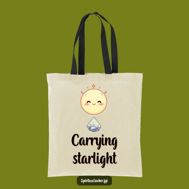 Funny Celestial Body Tote Bag - Carry Your Sparkle Gift