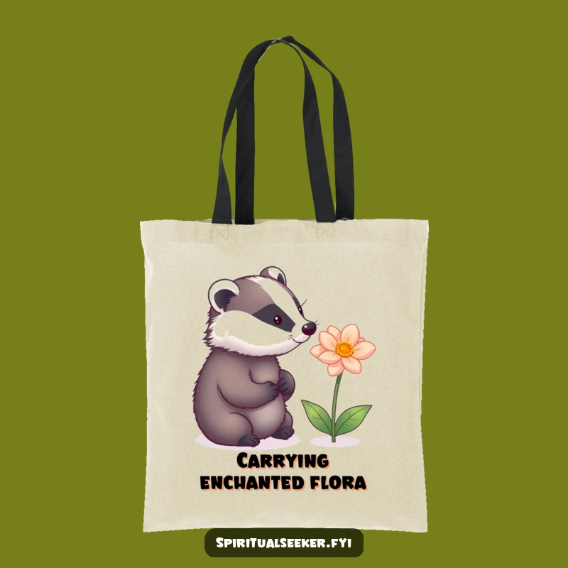 Funny Badger's Magic Tote: Carry Your Essentials with Whimsical Humor and Style.