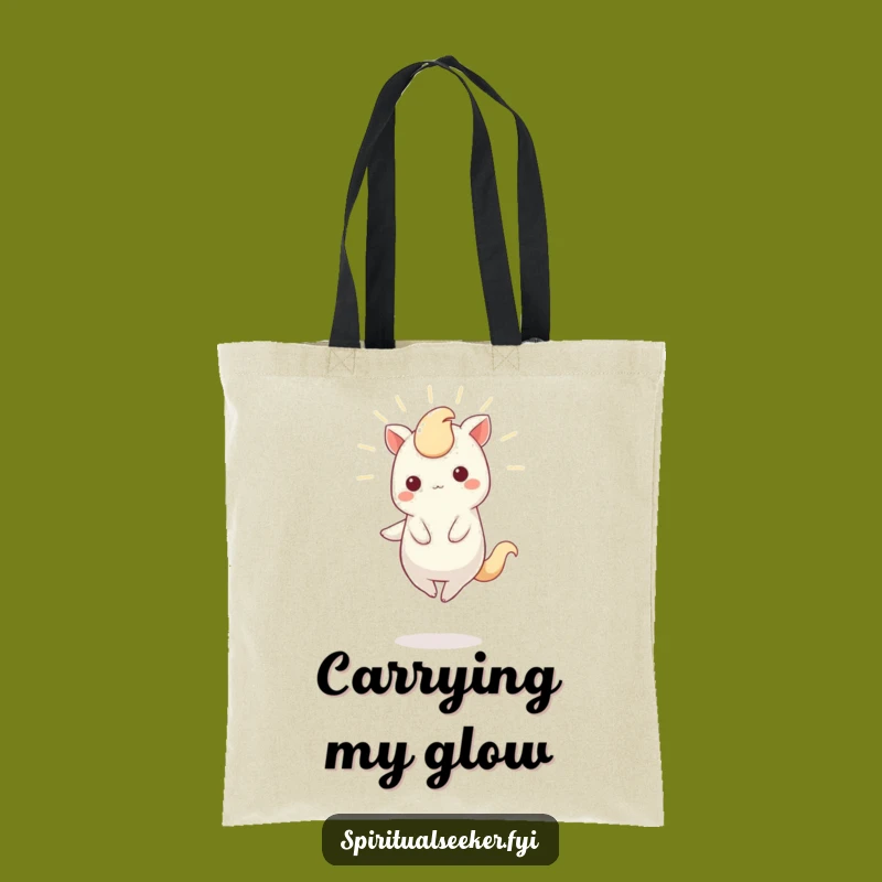 Funny Kawaii Creature Tote Bag: Light Carry-All, Practical Funny Gift