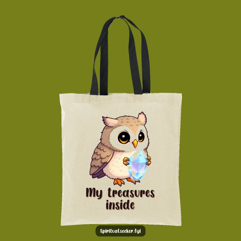 Funny Curious Owl Tote Bag: Carry Your Curiosity, Great Funny Gift!